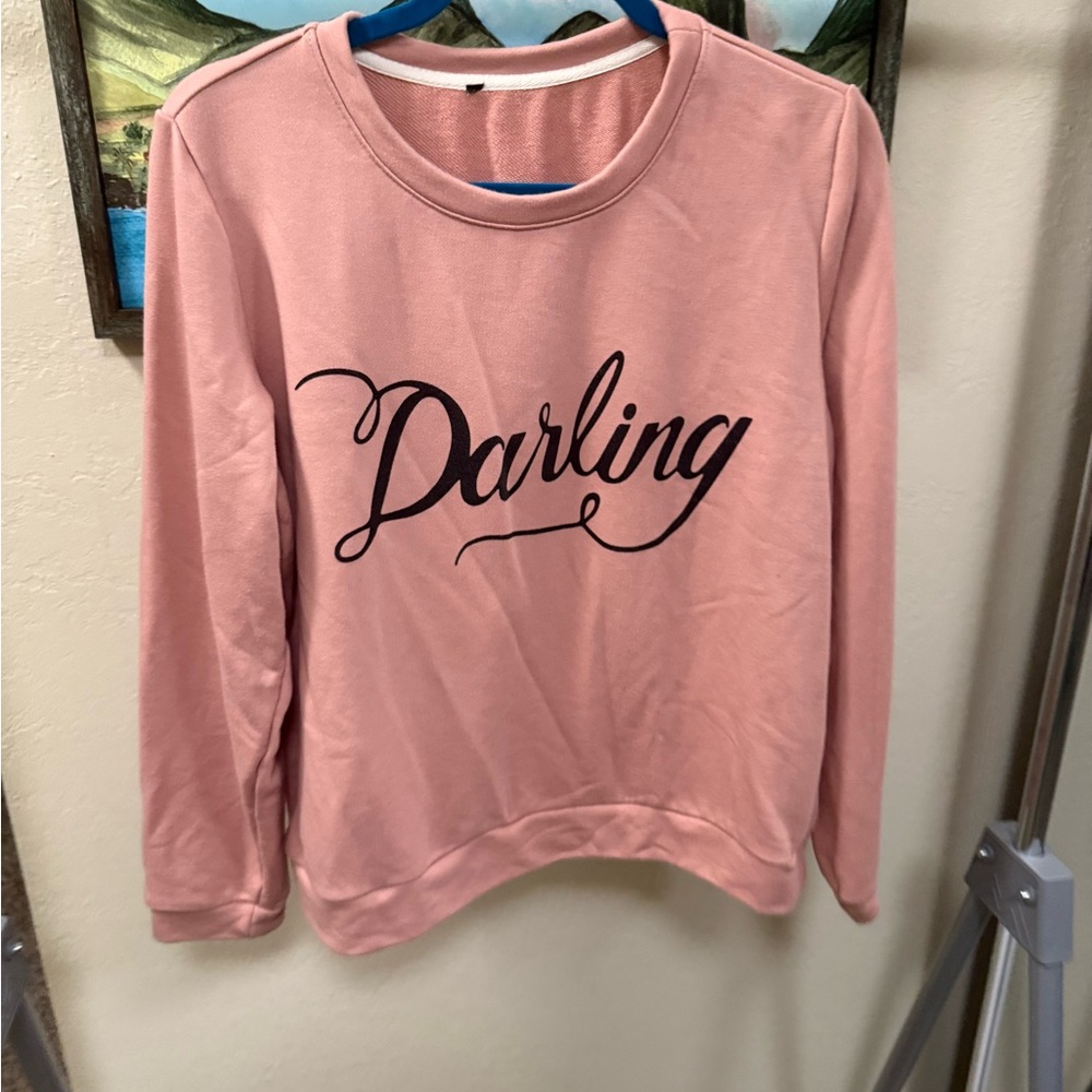 Eloquii Pink Darling Sweatshirt